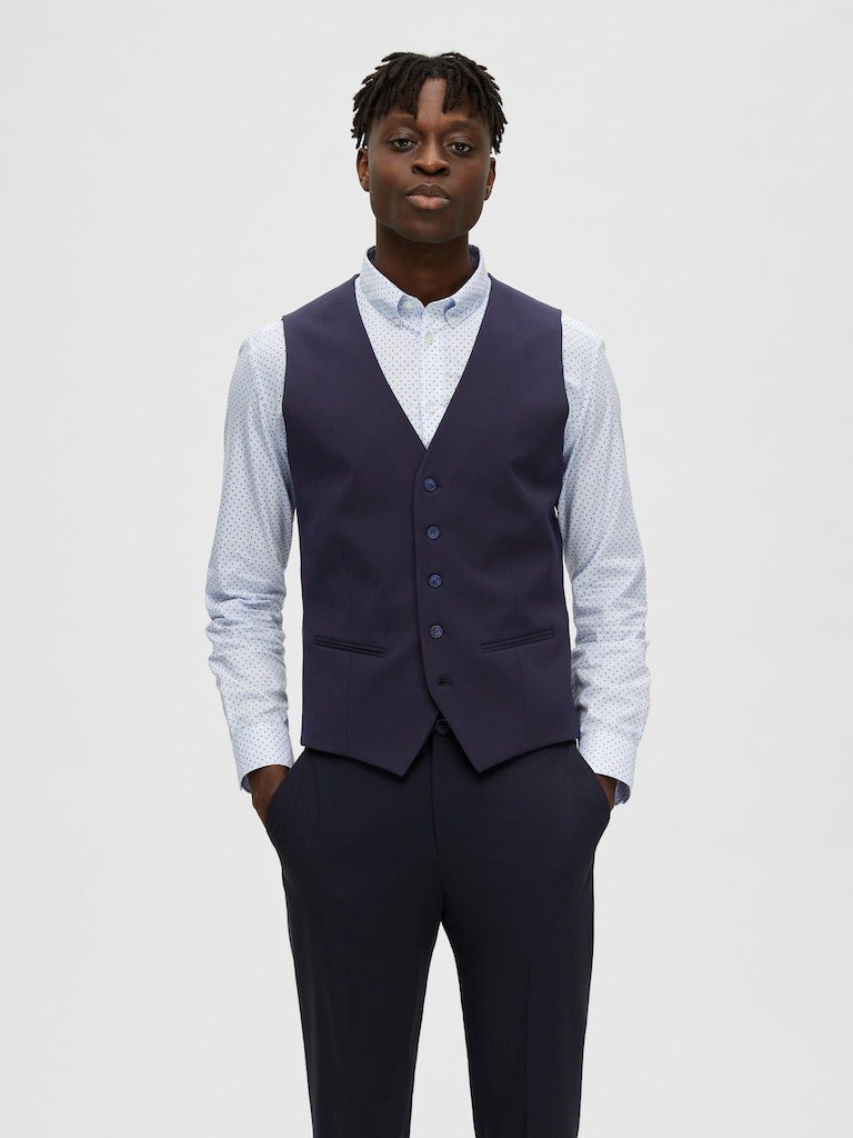 Selected SLHSLIM NEIL - Gilet - navy/blauw
