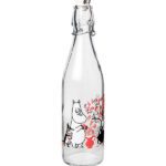 Moomin Glass Bottle 0,5L Berries