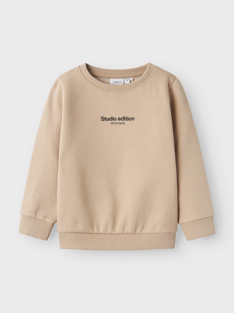 NAME IT Mädchen Kleid - Sweat Dress Langarm Mit Rundhals