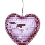 DiscoBall in Heart Shape - S.Pink - M